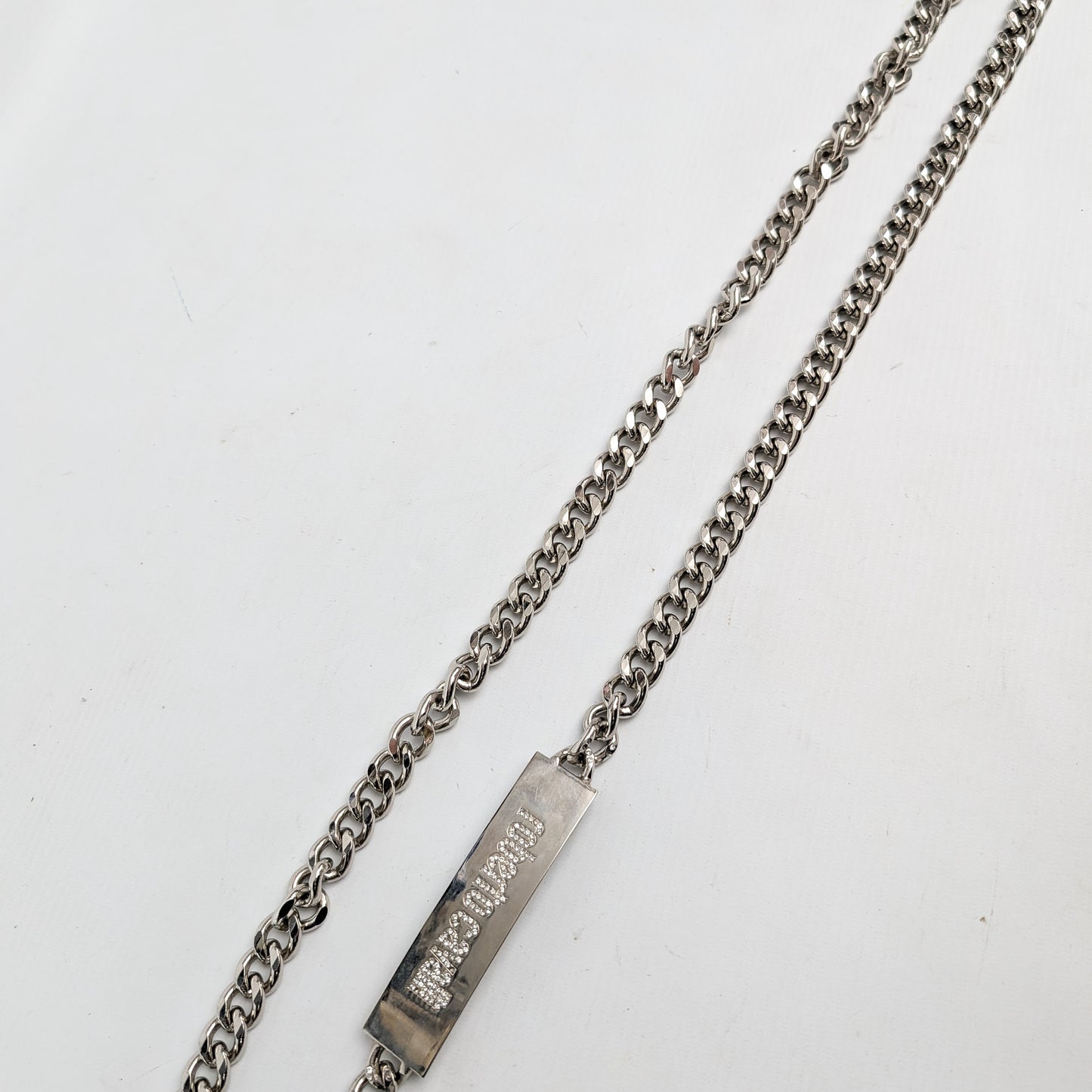 Roberto Cavalli silver chain belt