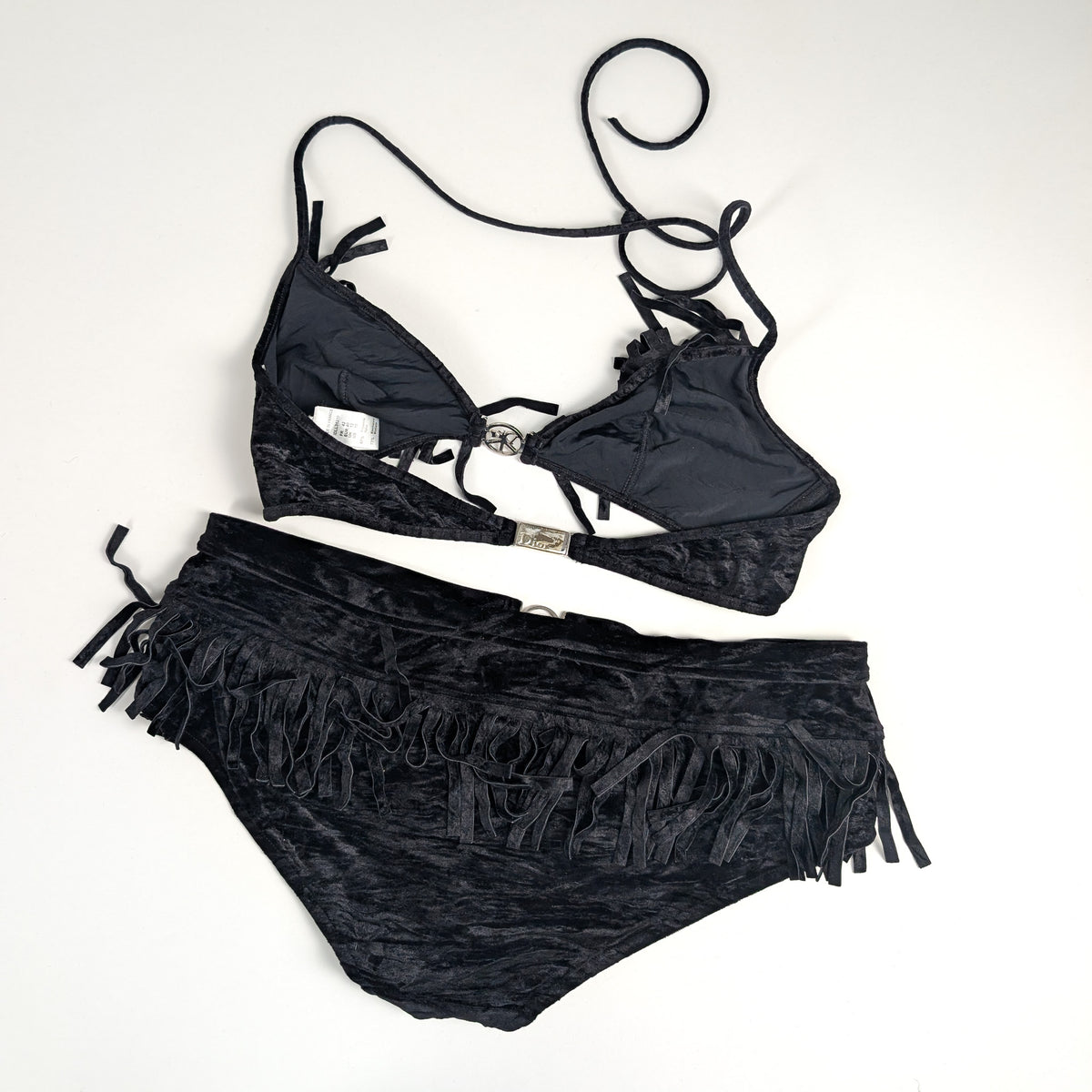 Black Dior by Galliano "Peace and Love" bikini, S/S 2005