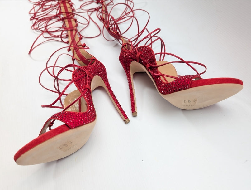 Dsquared2 Red Riri Sandals - EU38|UK5|US7