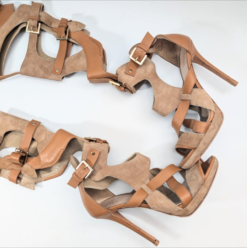 Sandales gladiateur hautes Hervé Leger - EU37|UK4|US6