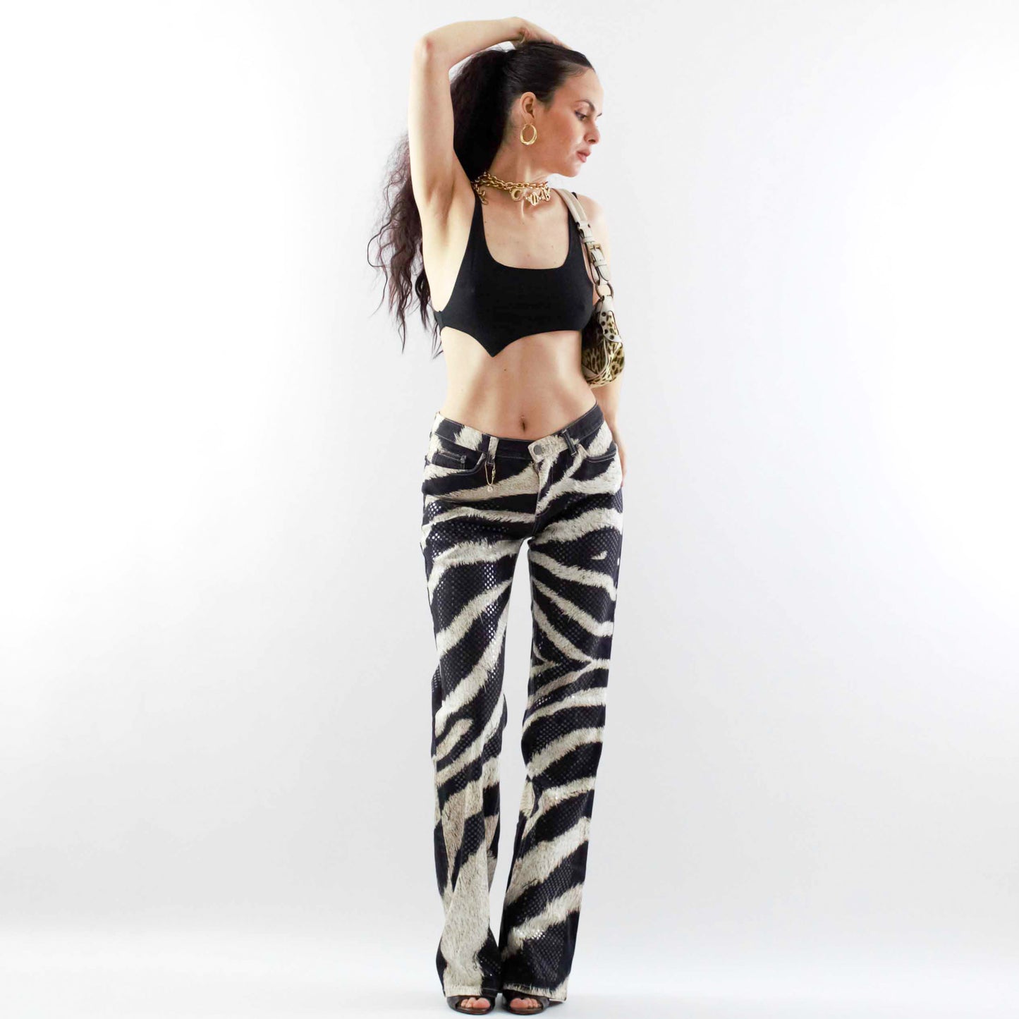 Jeans motif Zebre Roberto Cavalli - M