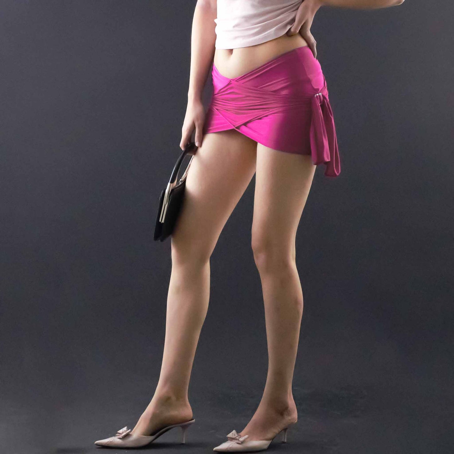 Ensemble jupe et maillot rose Dior par Galliano - F/W 2003