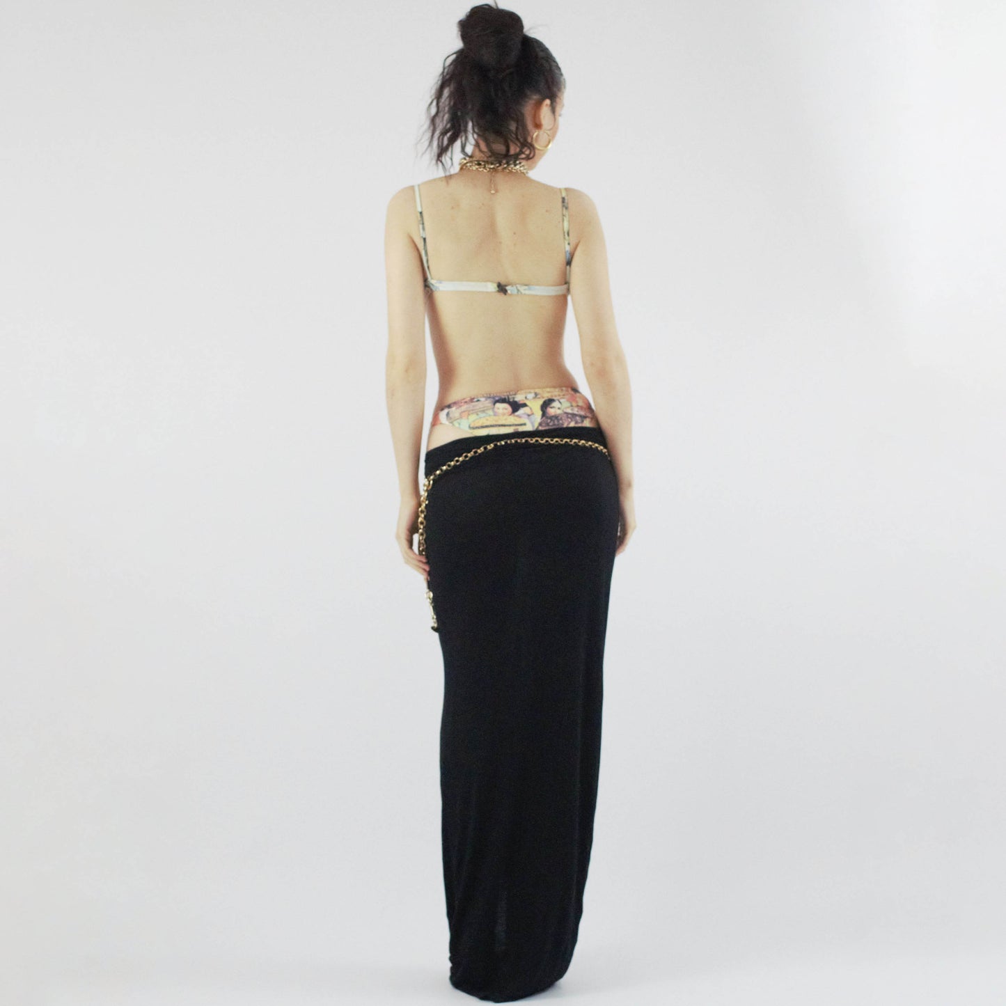 Indian pattern bikini and pants set Jean Paul Gaultier A/W1998