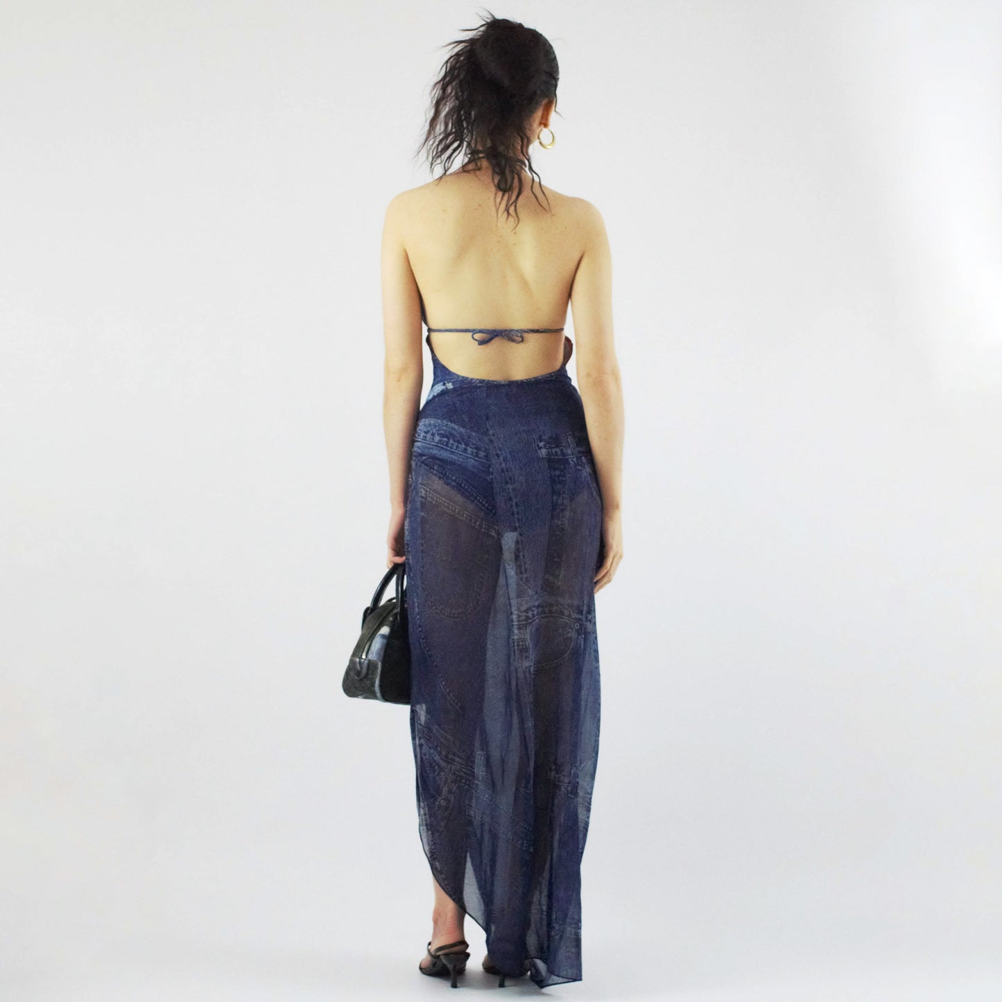 Maillot de bain Dior par Galliano, effet denim trompe l'œil - S/S 2000