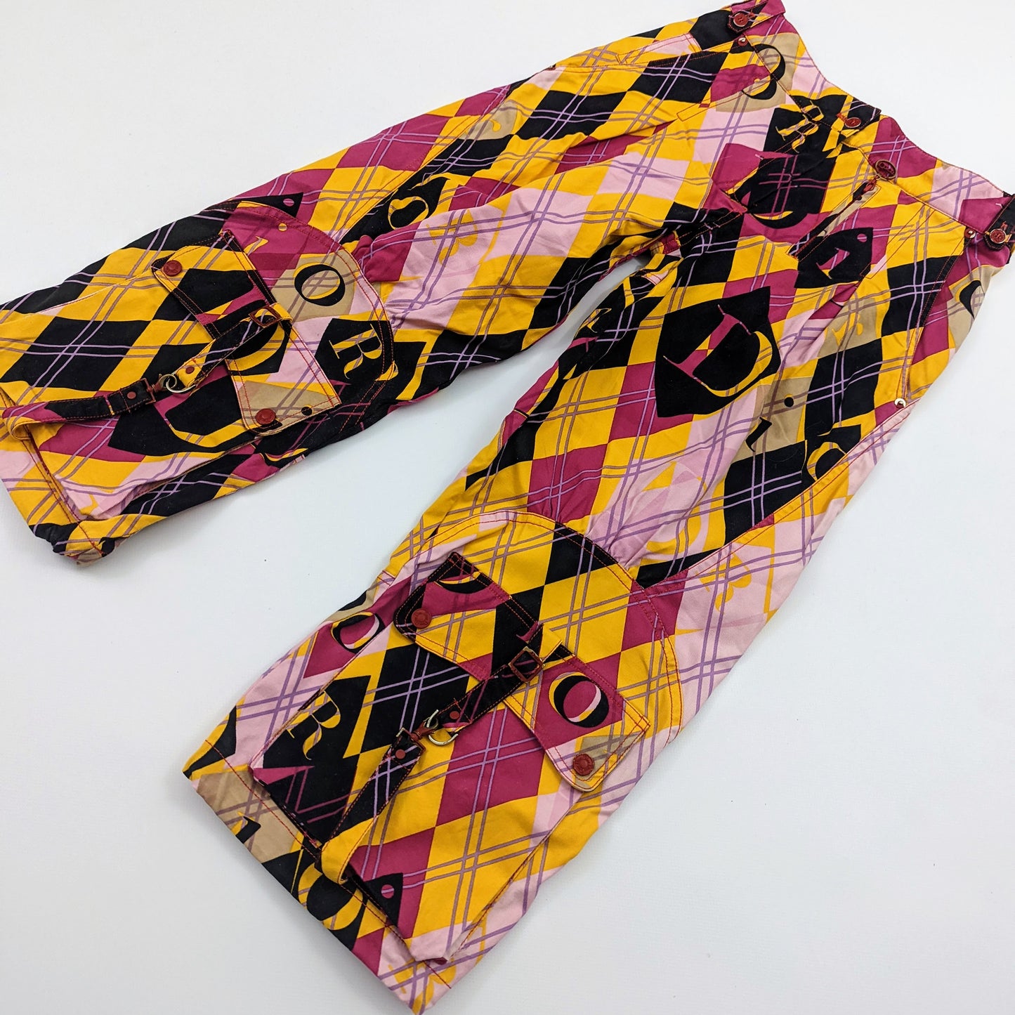 Dior Harlequin pattern 7/8 pants by Galliano - A/W2004