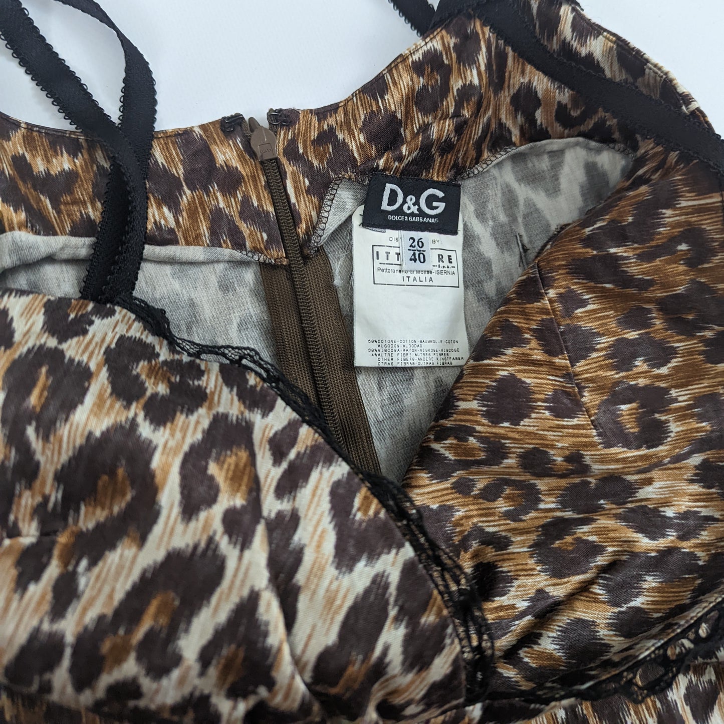 Robe moulante Dolce & Gabbana imprimé animalier - S