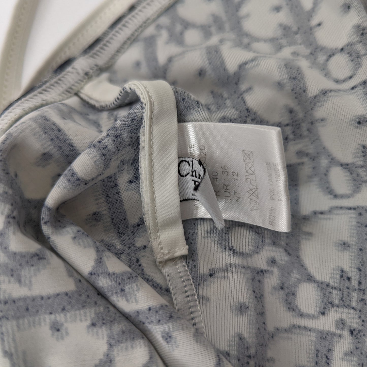 Maillot de bain monogramme bleu trotter S/S2002