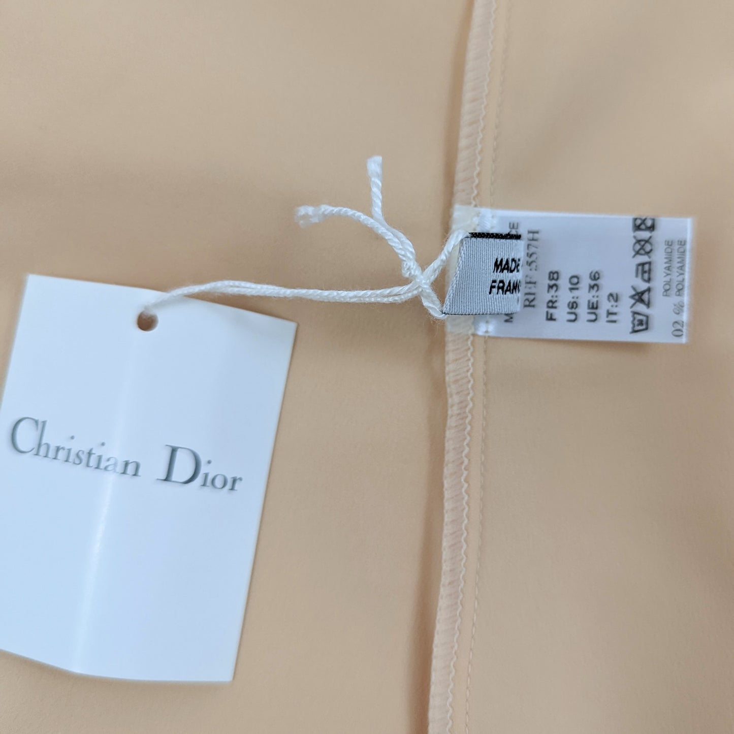 Robe nuisette satinée mesh Dior - S/M