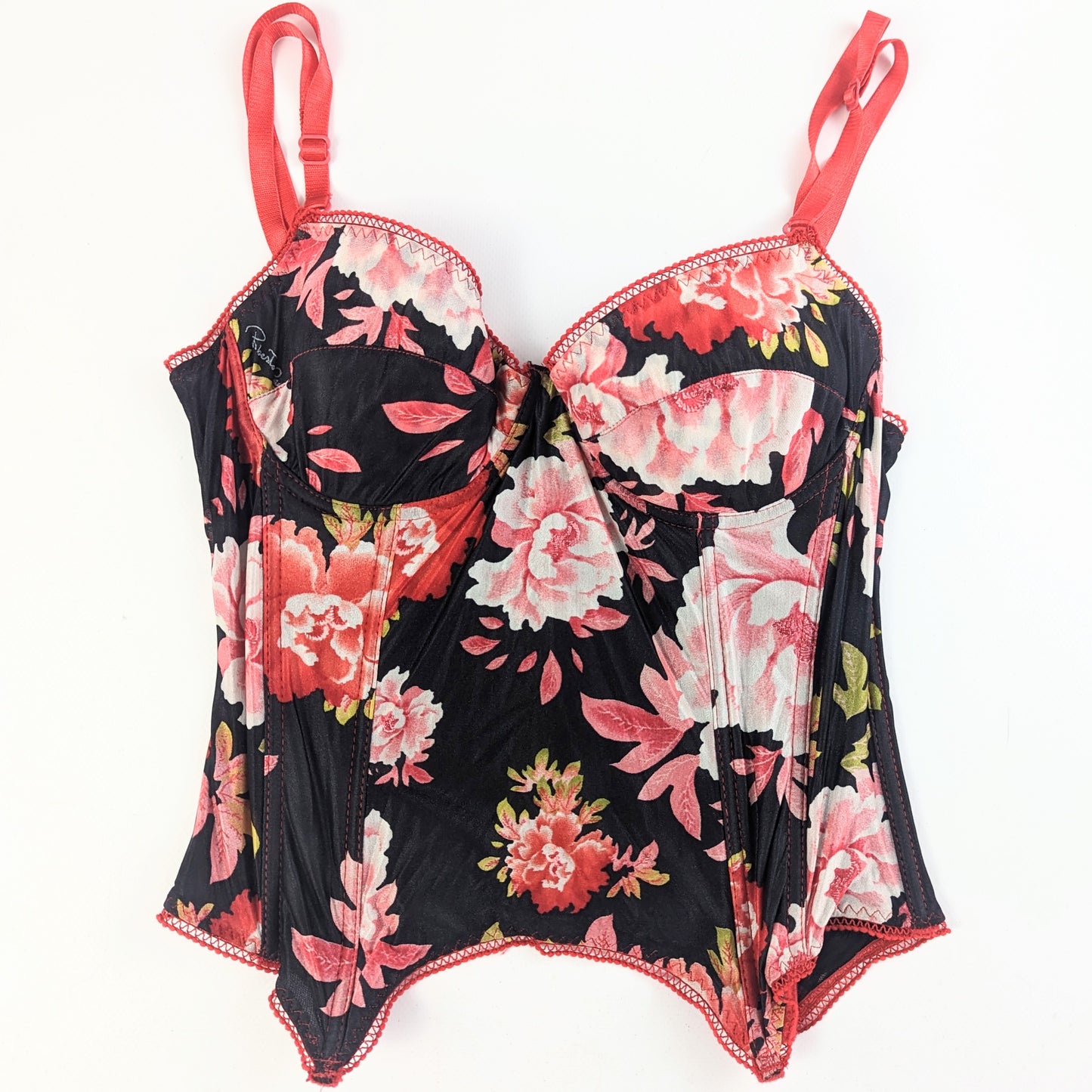 Corset à motif fleuri Roberto Cavalli - M