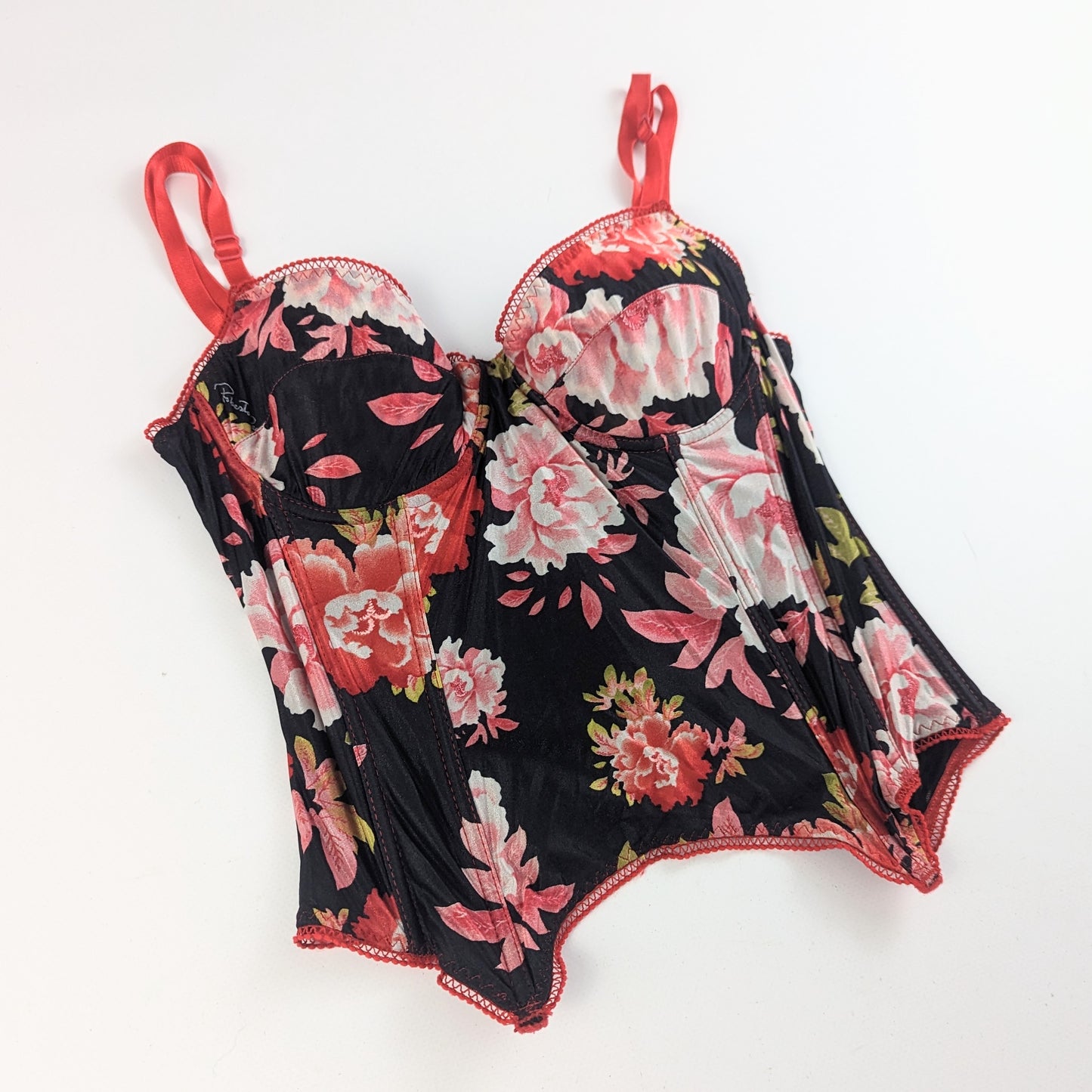 Corset à motif fleuri Roberto Cavalli - M