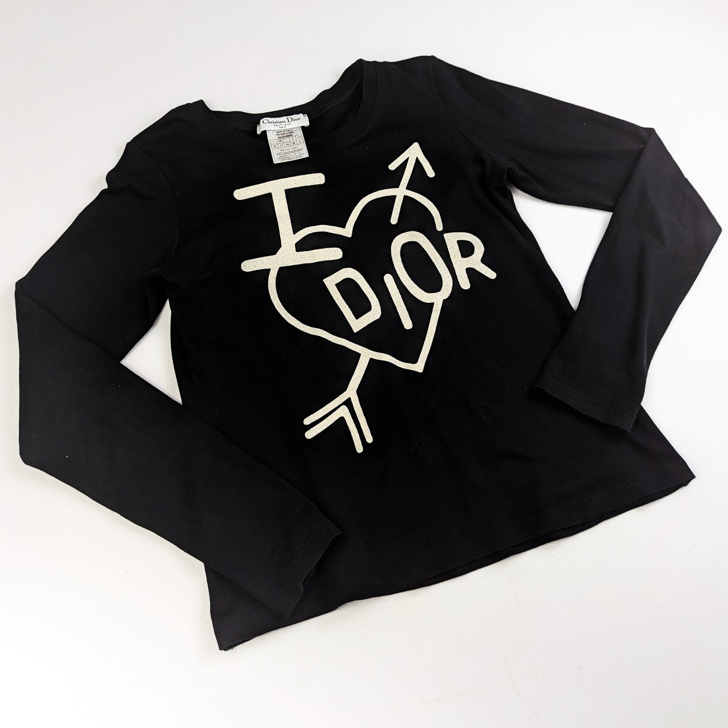 T-shirt manche longue "I Love Dior" Dior par Galliano - S/S2003 - L