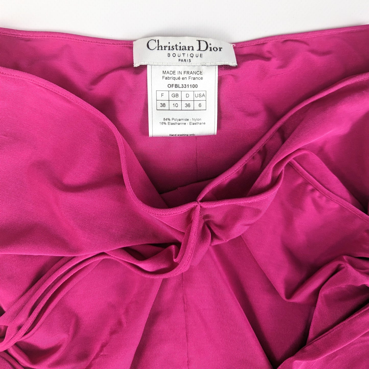 Ensemble jupe et maillot rose Dior par Galliano - F/W 2003