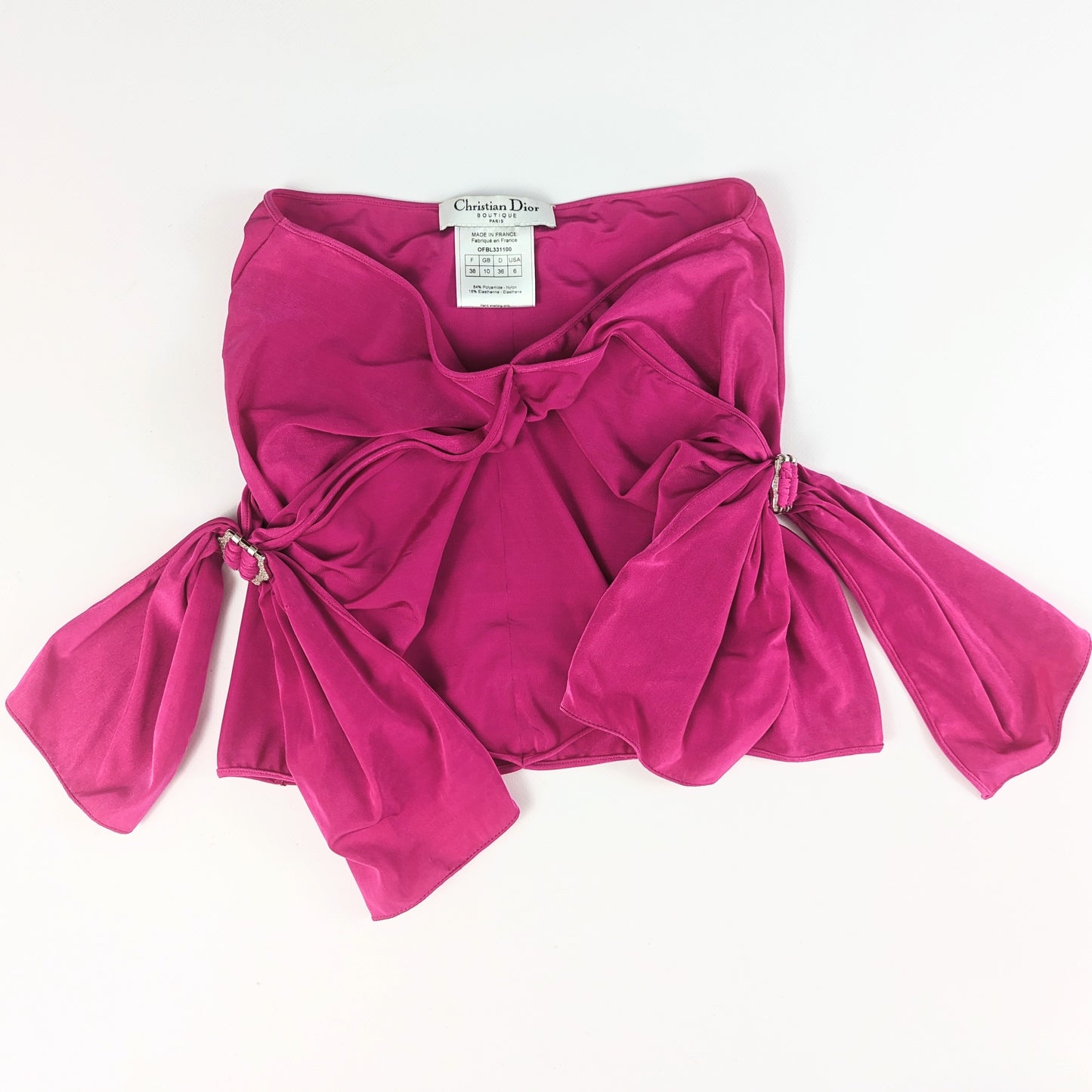 Ensemble jupe et maillot rose Dior par Galliano - F/W 2003