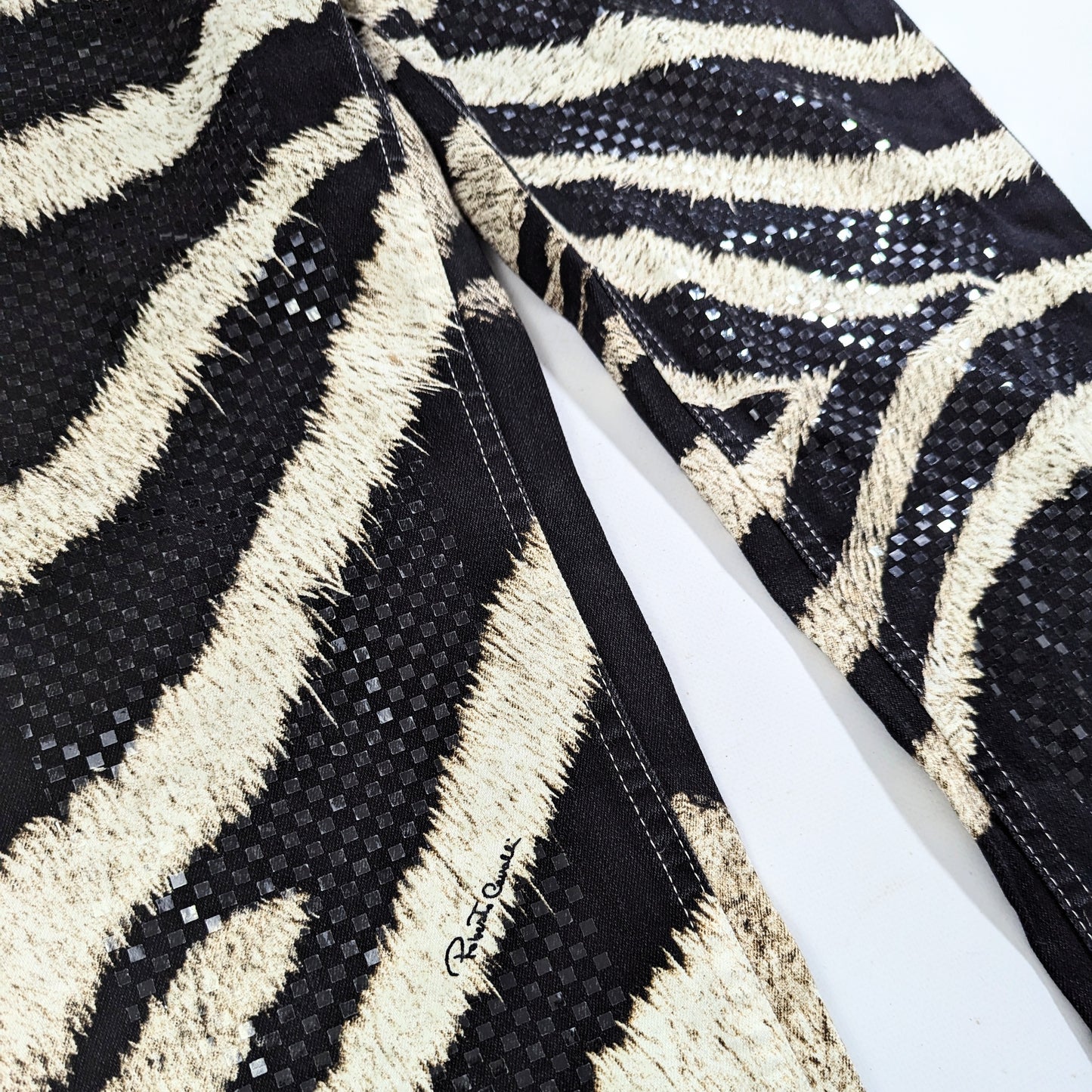 Jeans motif Zebre Roberto Cavalli - M