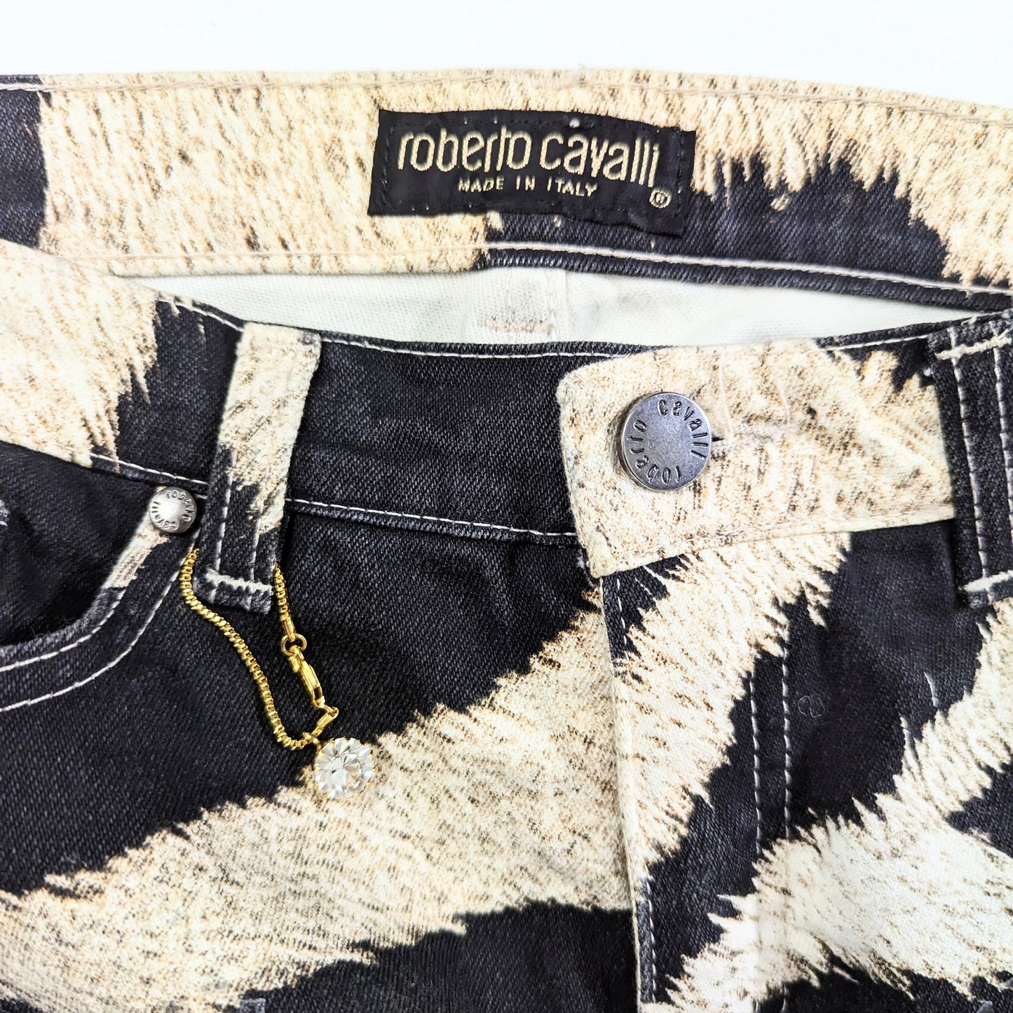 Jeans motif Zebre Roberto Cavalli - M