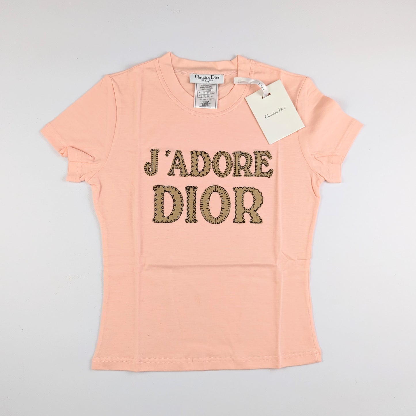 T-shirt Dior par Galliano neuf "J'adore Dior" - S