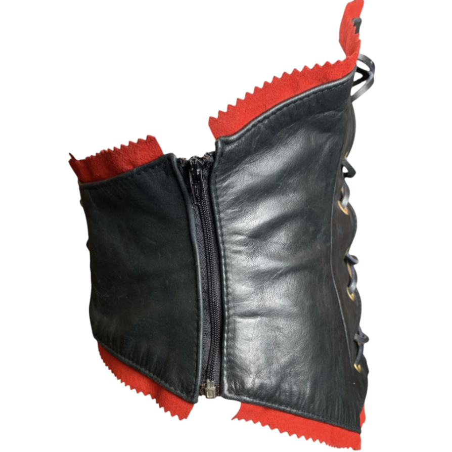 Bustier en cuir Dsquared2