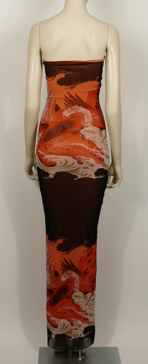 Robe Jean-Paul Gaultier "Koi Tattoo"