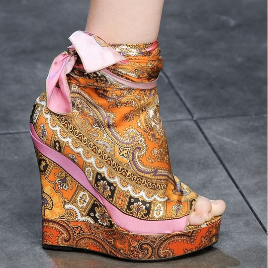 Sandales foulard Dolce & Gabbana S/S 2012 - EU37|UK4|US6