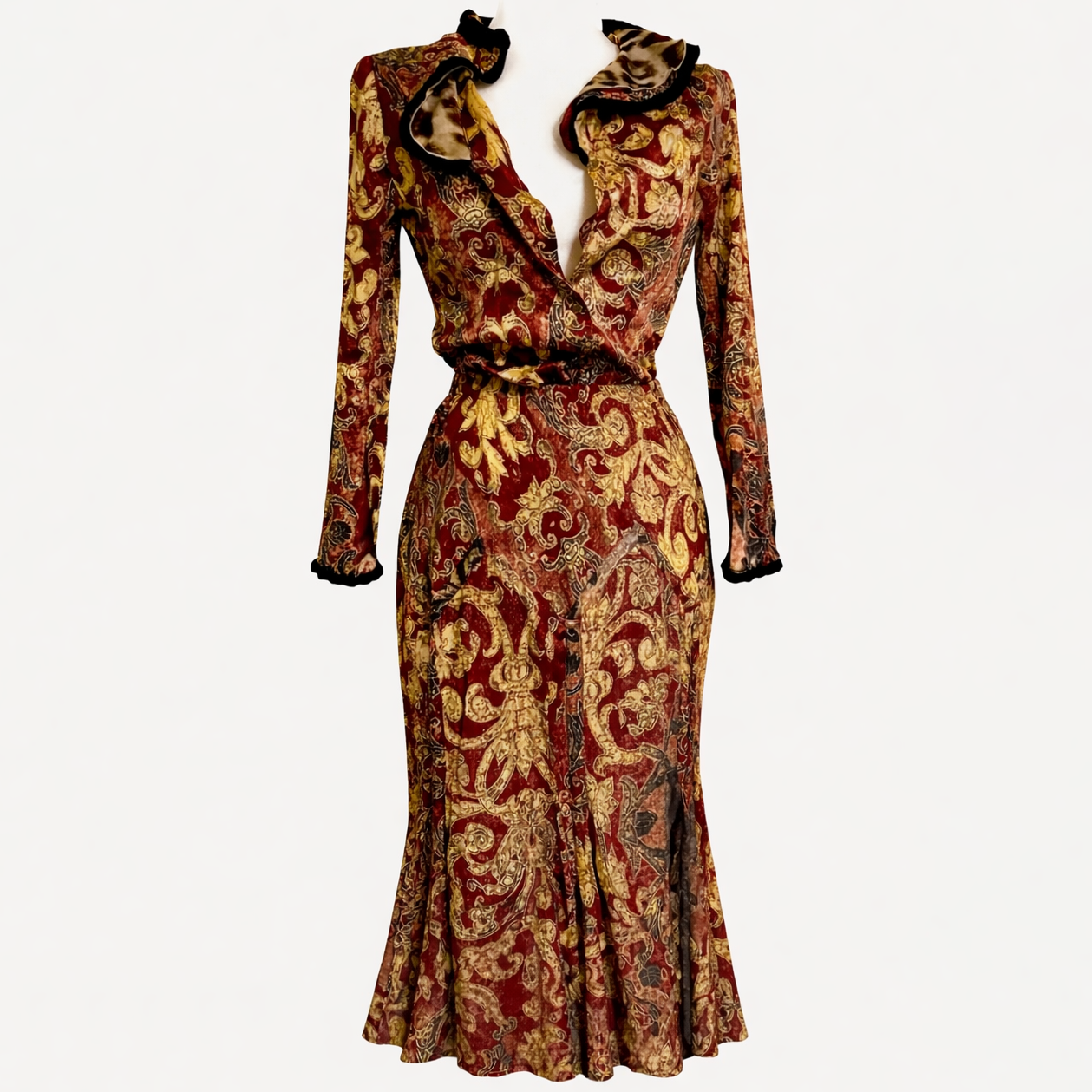 Ensemble chemise et jupe Roberto Cavalli F/W 2004