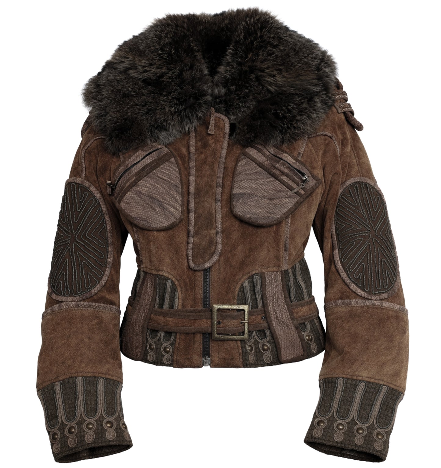 Veste ornée de fourrure