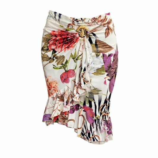 Jupe en soie Roberto Cavalli