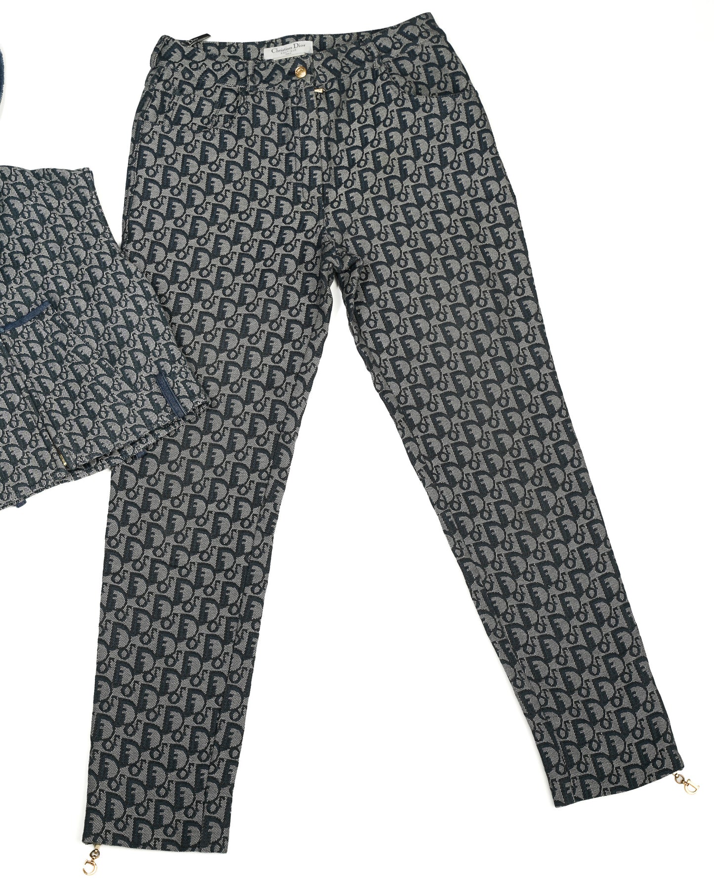 Ensemble pantalon et veste Dior monogramme Dior par Galliano - S/S2000