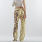 Pantalon jeans scintillant Roberto Cavalli léopard - M