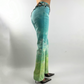 Jeans Cavalli Imprimé nuage vert et bleu - S