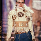 Sac en daim et fourrure John Galliano