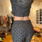 Ensemble pantalon et veste Dior monogramme Dior par Galliano - S/S2000