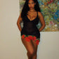 Robe La Perla mesh asymetrique