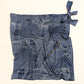 Pareo skirt with trompe l'oeil print denim jeans Dior by Galliano - S/S2000