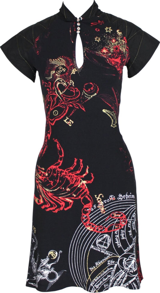 Robe Roberto Cavalli à imprimé zodiaque Scorpion - S