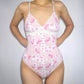 Maillot de bain monogramme rose Dior par Galliano 2005 Cherry Blossom