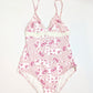 Dior by Galliano Pink Monogram Swimsuit 2005 Cherry Blossom