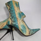 Bottines en python bleu Gianmarco Lorenzi - FR39 | UK5,5 | US7