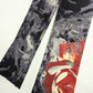 Jeans pantalon motif abstrait et fleur Cavalli - S