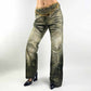 Cavalli jeans faded khaki monogram logo - M/L