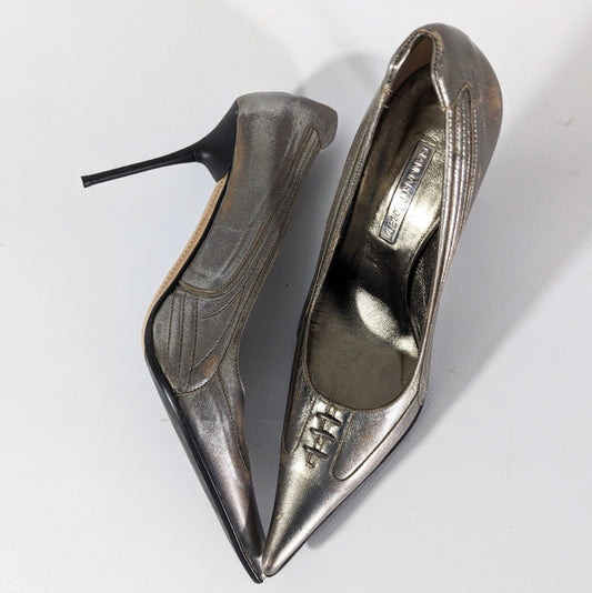 Escarpin Gianmarco Lorenzi argent - EU37|UK4|US6