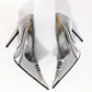 Gianmarco Lorenzi silver and black pump - FR37 | UK4| US5.5