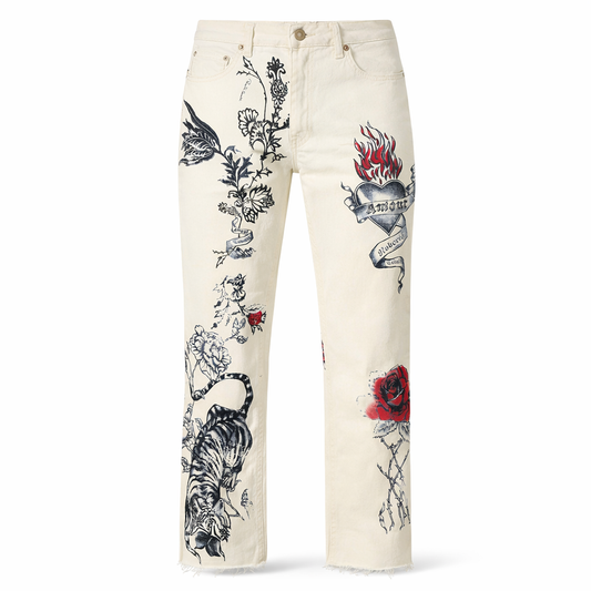 Cavalli "Tattoo" Pants - M