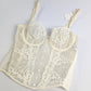 Bustier en dentelle et inscription "Dior" - XS/S