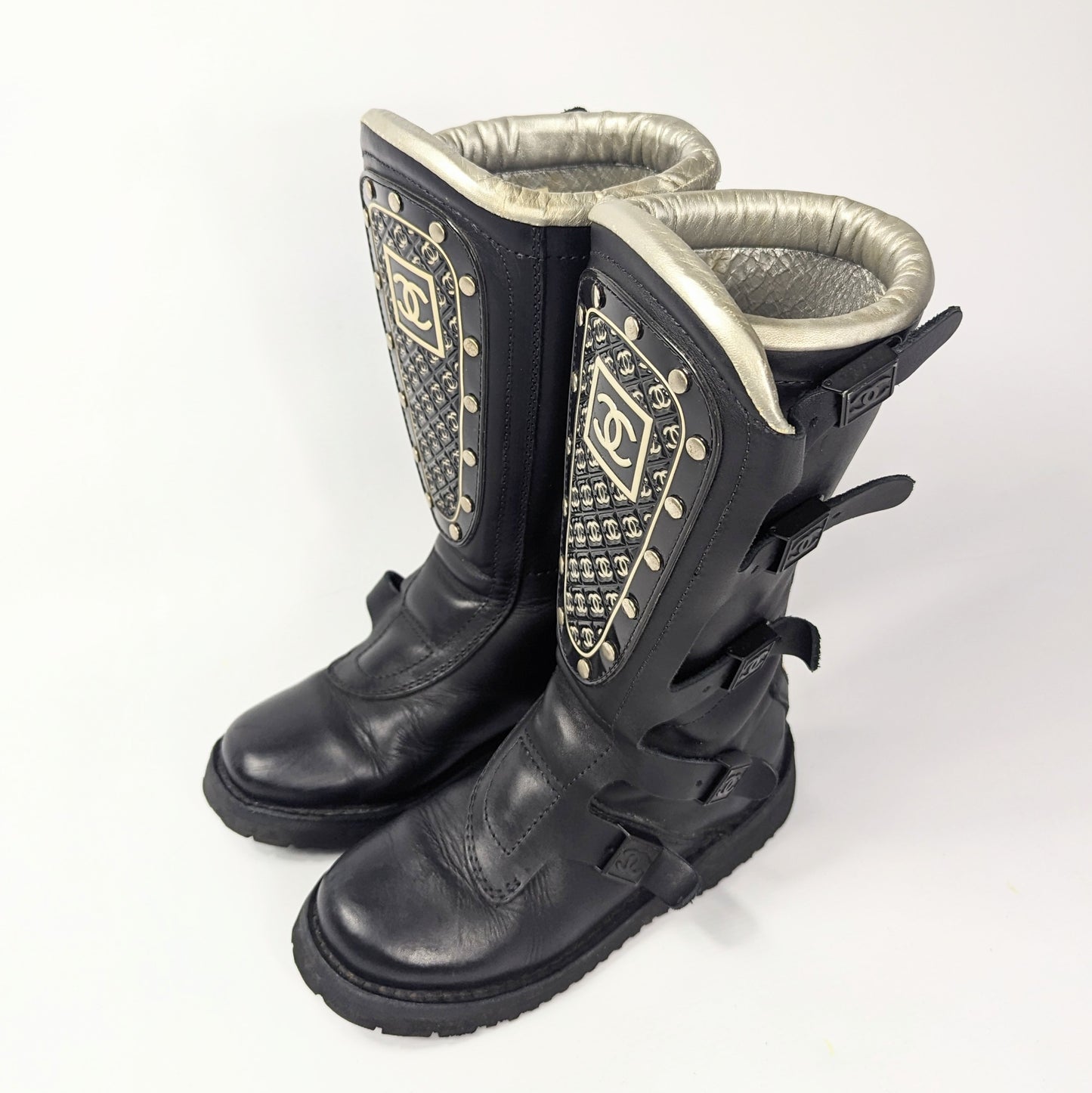 Bottes motard Chanel Hiver 2003 - EU37|UK4|US6