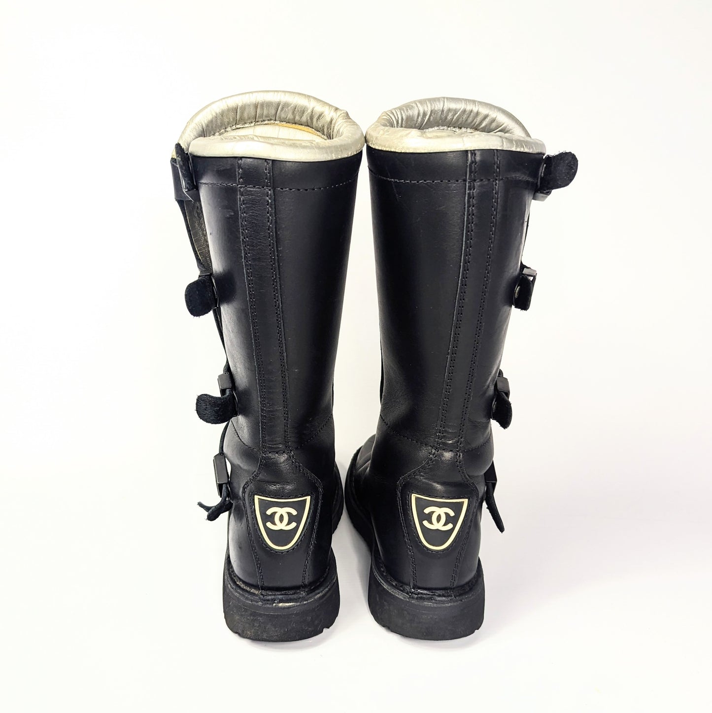 Bottes motard Chanel Hiver 2003 - EU37|UK4|US6