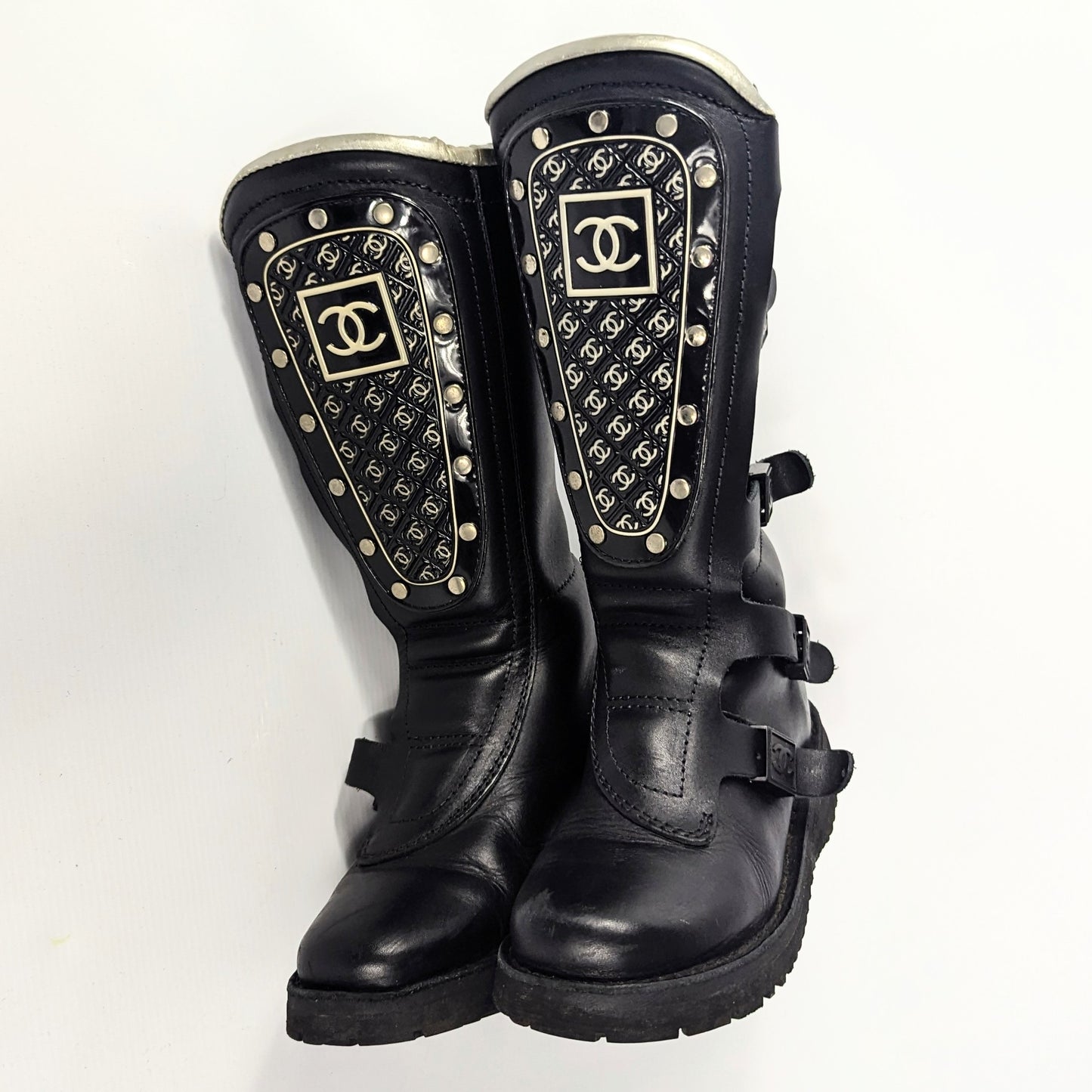 Bottes motard Chanel Hiver 2003 - EU37|UK4|US6