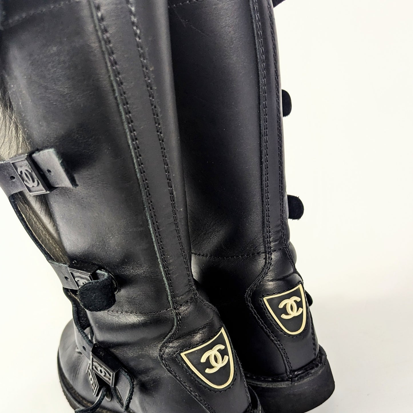 Bottes motard Chanel Hiver 2003 - EU37|UK4|US6