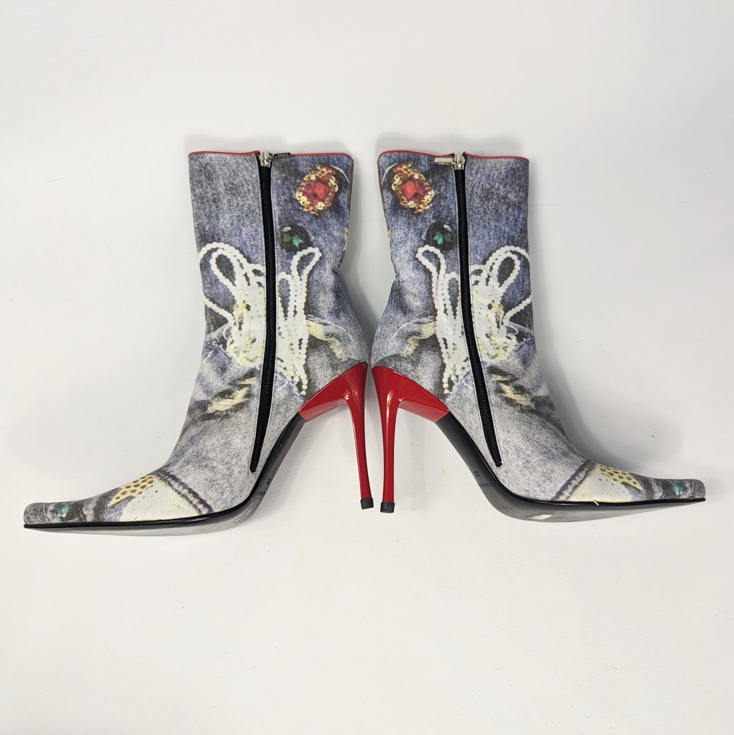 Casadei Vintage denim boots - EU39|6UK|8US