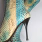 Bottines en python bleu Gianmarco Lorenzi - FR39 | UK5,5 | US7