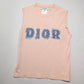 Dior by Galliano pink and denim tank top - S